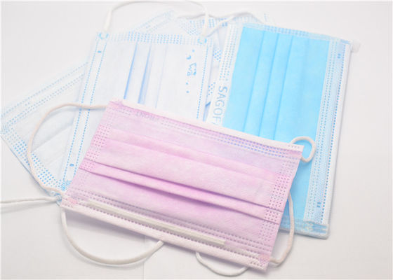 Masques protecteurs jetables non tissés élastiques de procédure d'Earloops