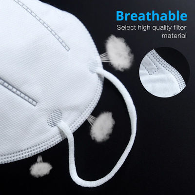 Masque protecteur KN95 libre de fibre de verre du tissu FFP3 de polyester